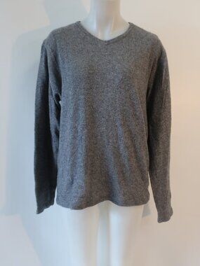 Mens Velvet Gray (Item- 92) Wool Cashmere Blend Layered Sweater XL
